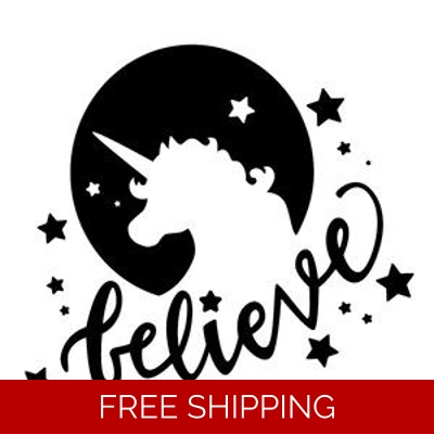 Unicorn Believe stars Die Cut Vinyl Decal sticker Unicorn Believe stars Die Cut Vinyl Decal sticker